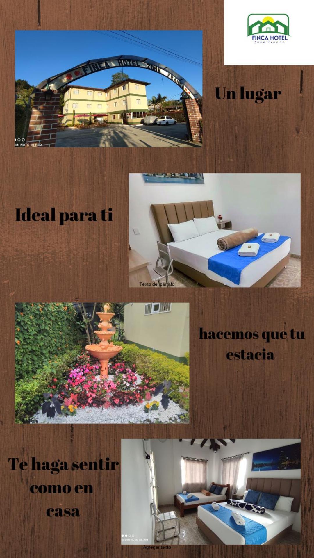 Finca Hotel Zona Franca Rionegro Bagian luar foto